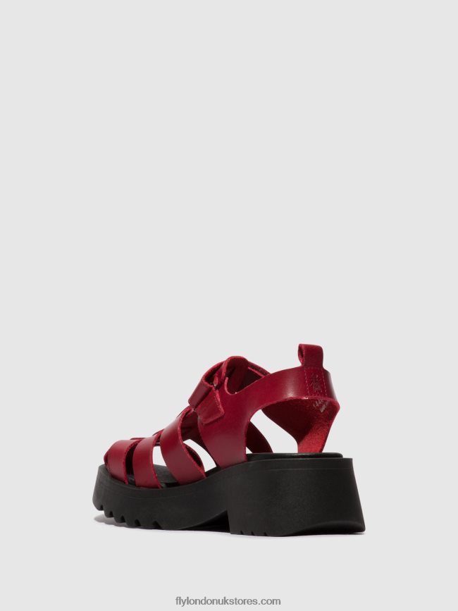 Strappy Sandals MAIE850 Women Fly London 4V24RT424 RED