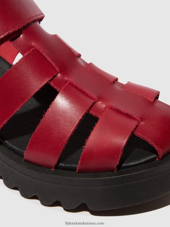 Strappy Sandals MAIE850 Women Fly London 4V24RT424 RED