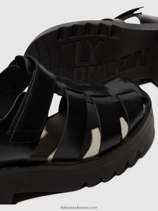 Strappy Sandals MAIE850 Women Fly London 4V24RT537 BLACK