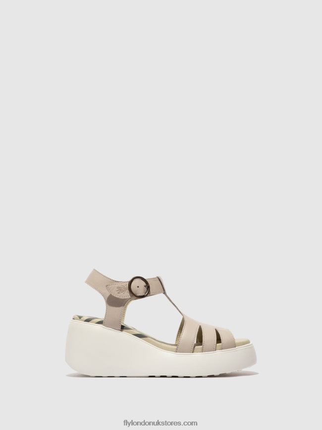 T-Strap Sandals DUMA955 Women Fly London 4V24RT414 CLOUD