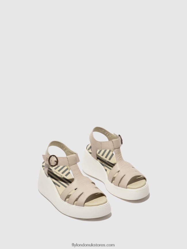 T-Strap Sandals DUMA955 Women Fly London 4V24RT414 CLOUD