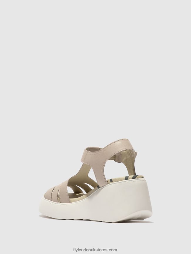 T-Strap Sandals DUMA955 Women Fly London 4V24RT414 CLOUD