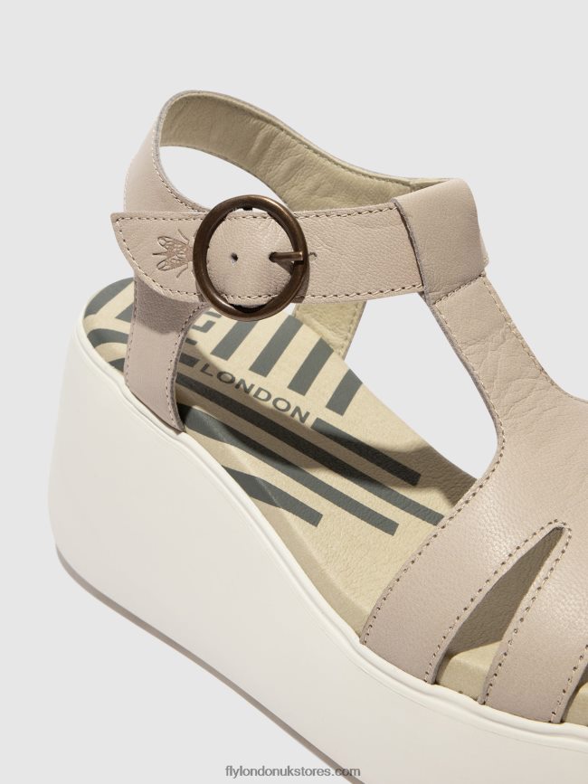 T-Strap Sandals DUMA955 Women Fly London 4V24RT414 CLOUD
