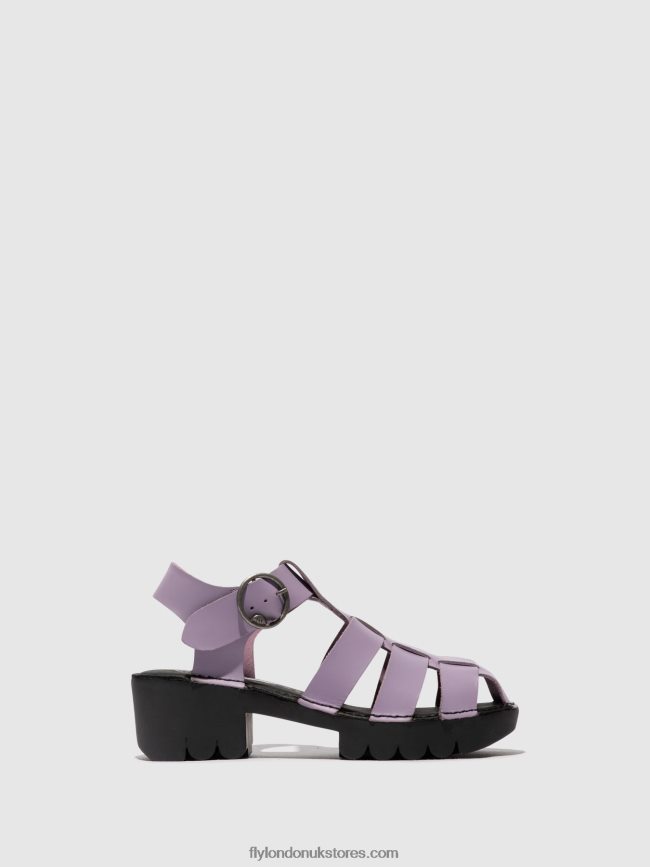 T-Strap Sandals EMME511 Women Fly London 4V24RT407 VIOLET