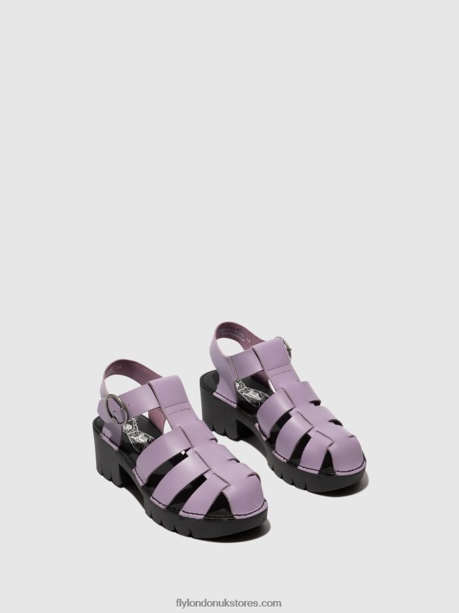 T-Strap Sandals EMME511 Women Fly London 4V24RT407 VIOLET