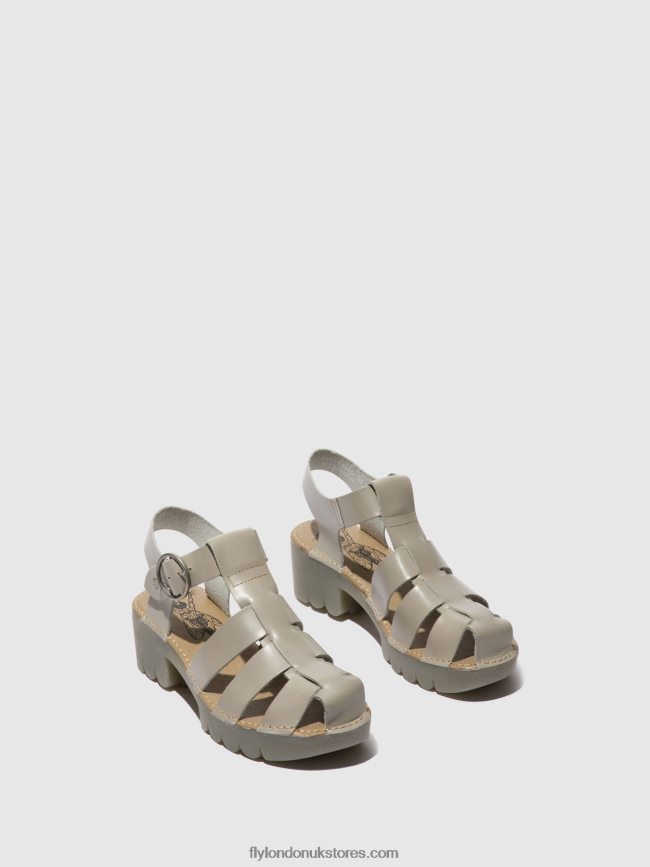 T-Strap Sandals EMME511 Women Fly London 4V24RT582 CLOUD
