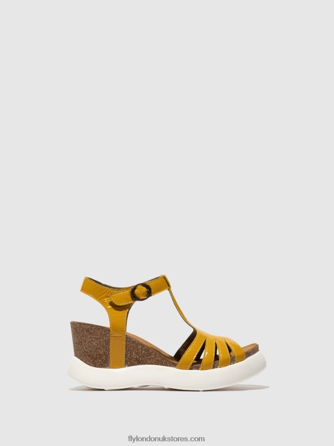 T-Strap Sandals GAIT959 Women Fly London 4V24RT410 YELLOW