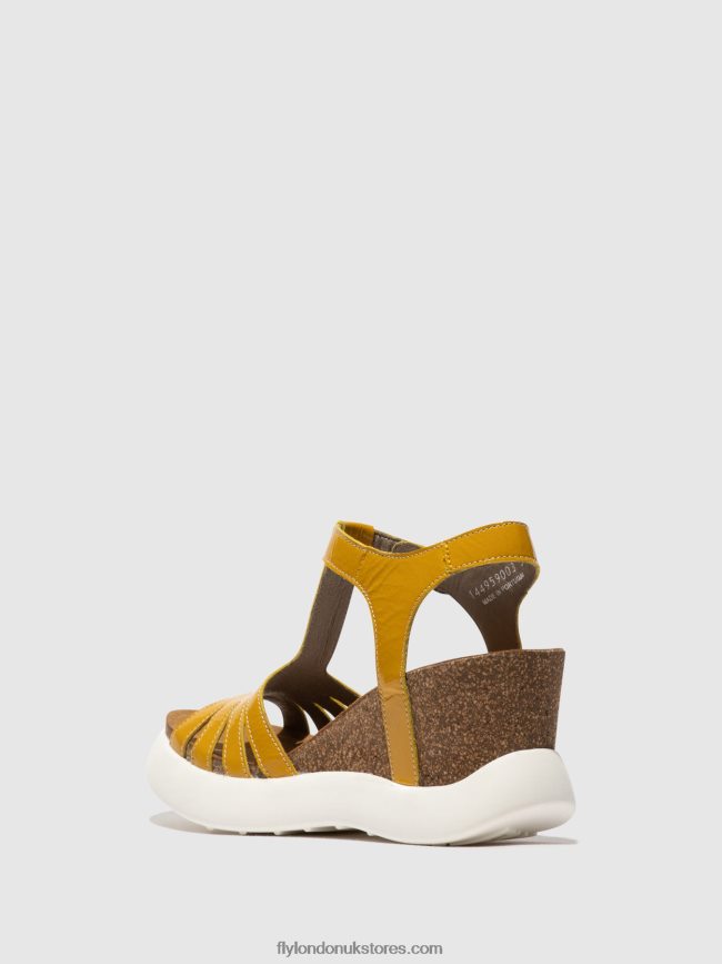 T-Strap Sandals GAIT959 Women Fly London 4V24RT410 YELLOW
