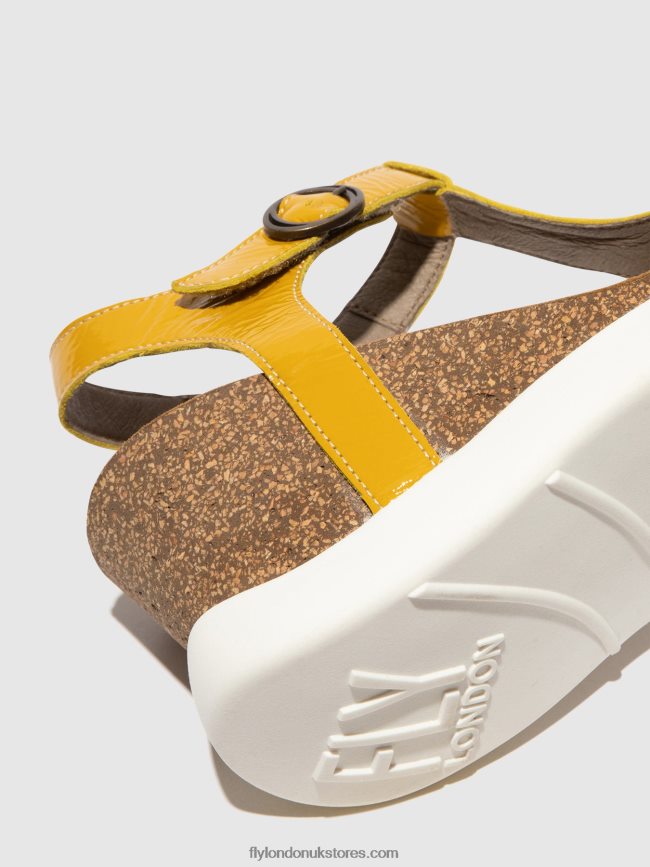 T-Strap Sandals GAIT959 Women Fly London 4V24RT410 YELLOW