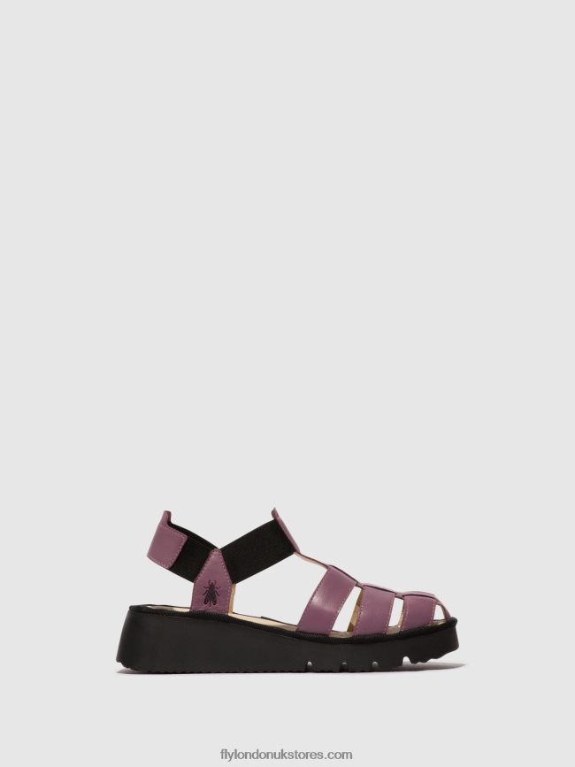 T-Strap Sandals PEFI429 Women Fly London 4V24RT406 VIOLET