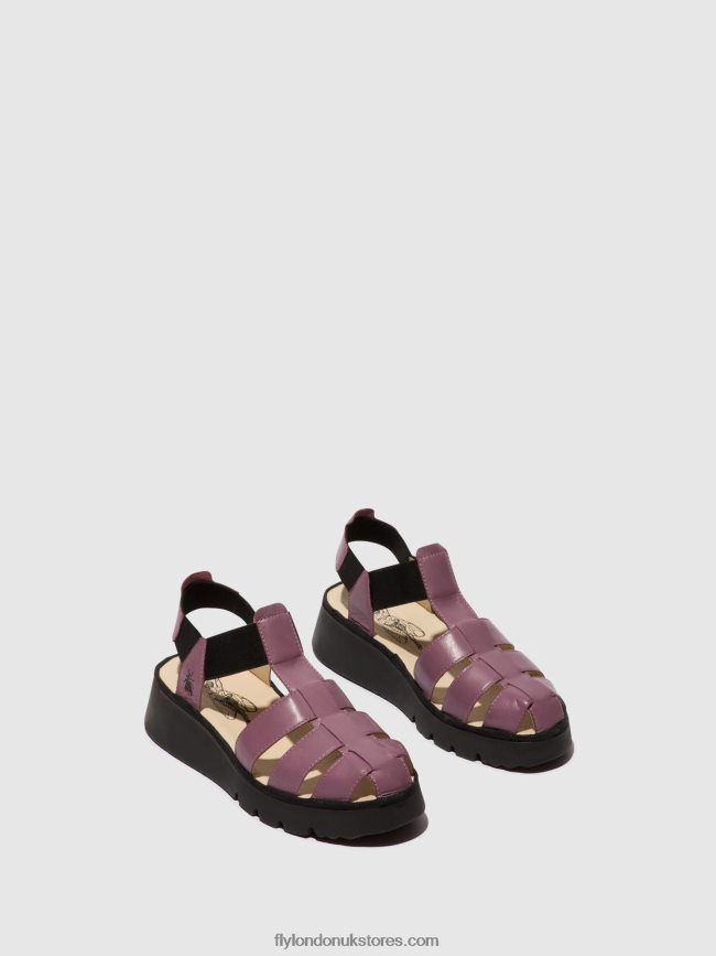 T-Strap Sandals PEFI429 Women Fly London 4V24RT406 VIOLET