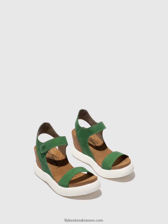 Velcro Sandals GOGO967 Women Fly London 4V24RT399 LIME GREEN