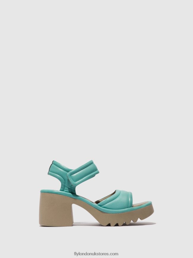 Velcro Sandals MANK433 Women Fly London 4V24RT397 TURQUOISE