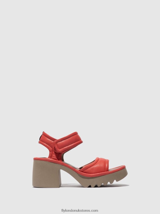 Velcro Sandals MANK433 Women Fly London 4V24RT402 RASPBERRY