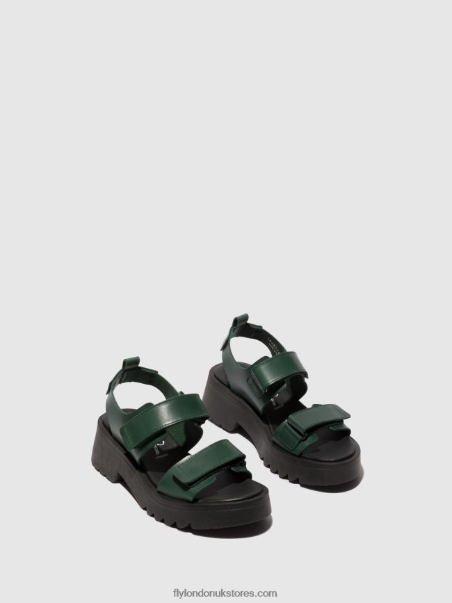 Velcro Sandals MEKA857 Women Fly London 4V24RT392 PETROL