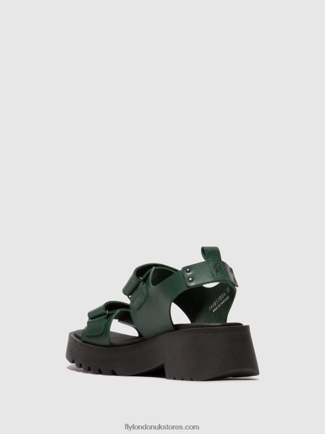 Velcro Sandals MEKA857 Women Fly London 4V24RT392 PETROL
