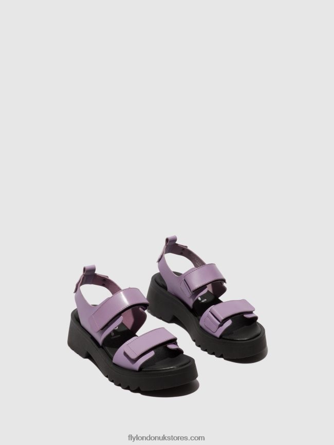 Velcro Sandals MEKA857 Women Fly London 4V24RT393 VIOLET