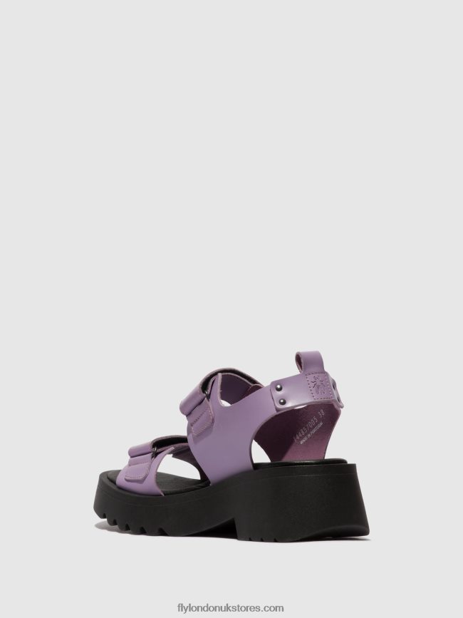 Velcro Sandals MEKA857 Women Fly London 4V24RT393 VIOLET