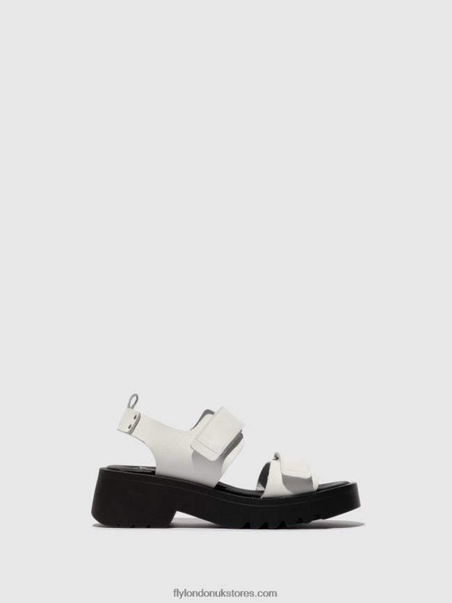 Velcro Sandals MEKA857 Women Fly London 4V24RT532 OFFWHITE