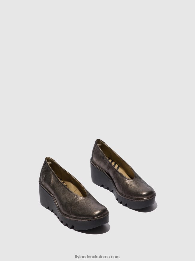 Slip-on Shoes BESO246 Women Fly London 4V24RT695 COOL GRAPHITE