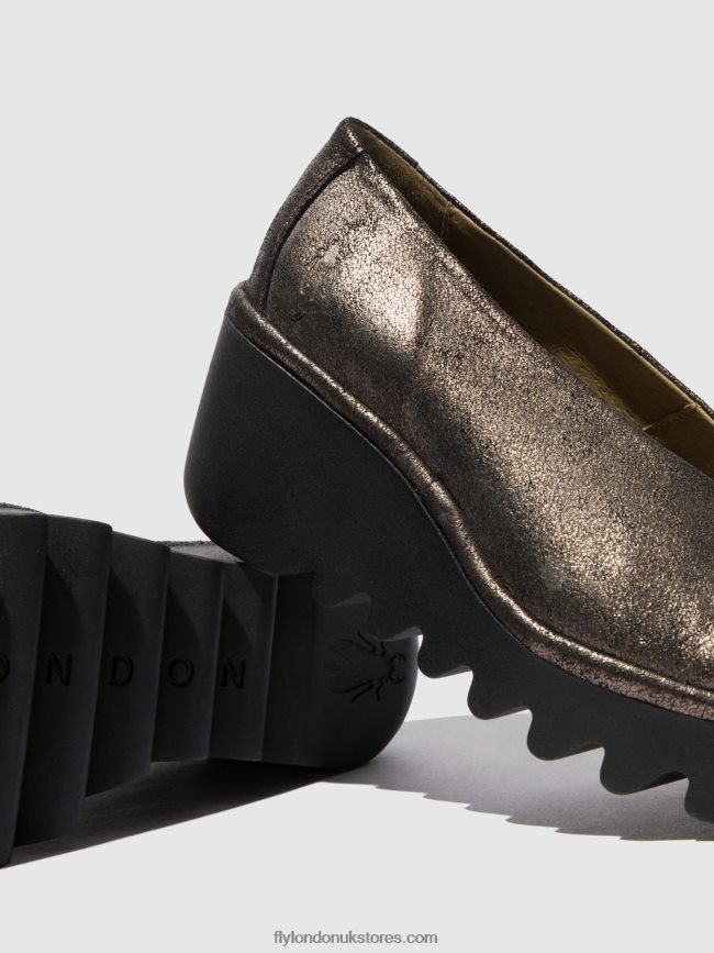 Slip-on Shoes BESO246 Women Fly London 4V24RT695 COOL GRAPHITE