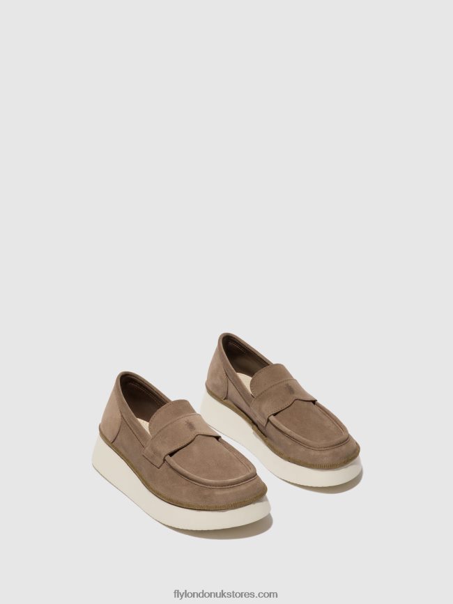 Slip-on Shoes COAF418 Women Fly London 4V24RT641 STONE