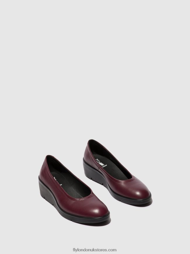 Slip-on Shoes NUMA570 Women Fly London 4V24RT670 BORDEAUX