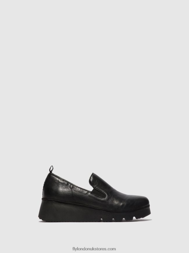 Slip-on Shoes PECE406 Women Fly London 4V24RT664 BLACK