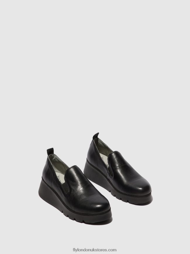 Slip-on Shoes PECE406 Women Fly London 4V24RT664 BLACK