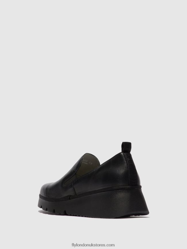 Slip-on Shoes PECE406 Women Fly London 4V24RT664 BLACK