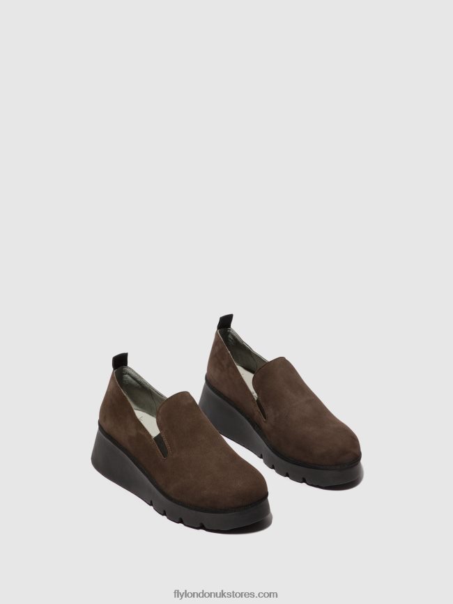 Slip-on Shoes PECE406 Women Fly London 4V24RT667 DK. TAUPE