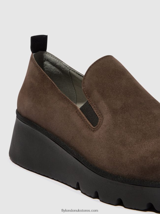Slip-on Shoes PECE406 Women Fly London 4V24RT667 DK. TAUPE
