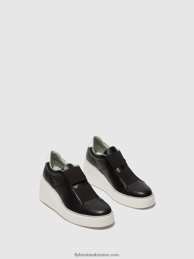 Elasticated Trainers DITO581 Women Fly London 4V24RT730 BLACK