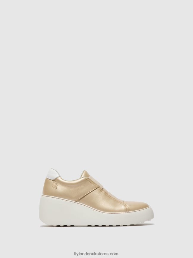 Elasticated Trainers DITO581 Women Fly London 4V24RT731 GOLD