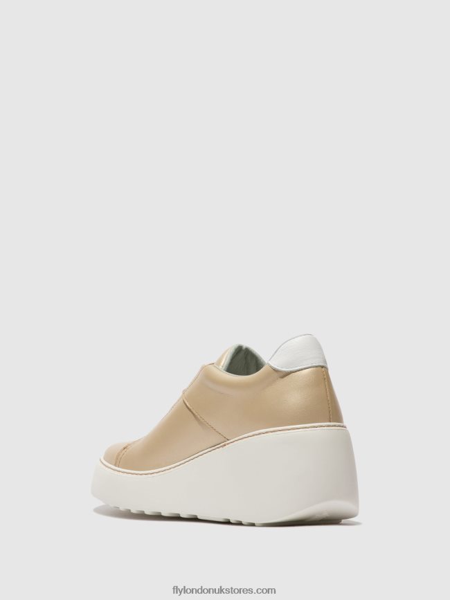 Elasticated Trainers DITO581 Women Fly London 4V24RT731 GOLD