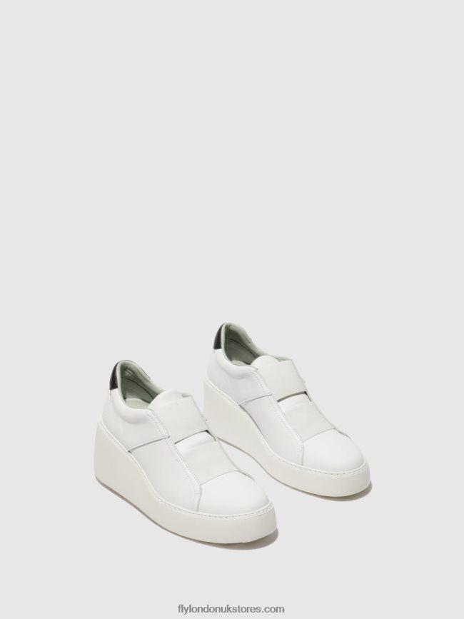 Elasticated Trainers DITO581 Women Fly London 4V24RT732 WHITE