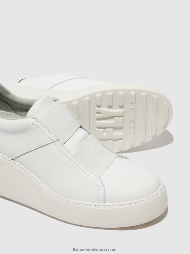 Elasticated Trainers DITO581 Women Fly London 4V24RT732 WHITE