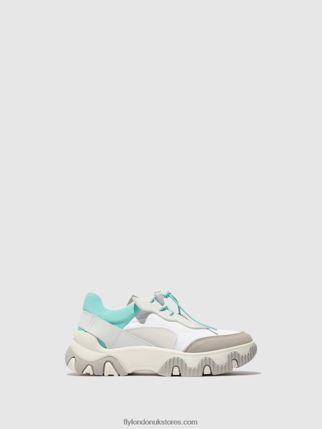 Elasticated Trainers FIAN634 Women Fly London 4V24RT749 OFFWHITE/MYNT