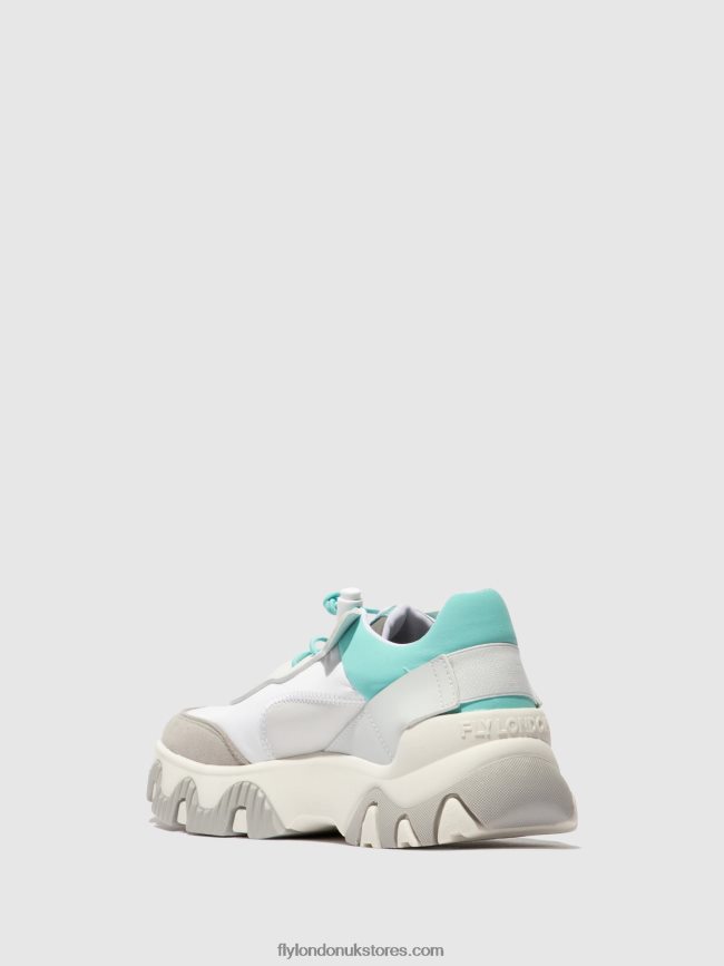 Elasticated Trainers FIAN634 Women Fly London 4V24RT749 OFFWHITE/MYNT
