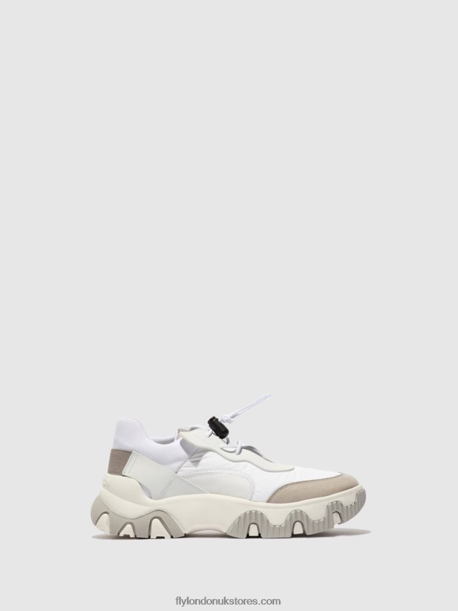 Elasticated Trainers FIAN634 Women Fly London 4V24RT769 MULTI OFFWHITE