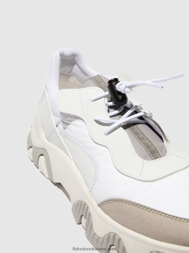 Elasticated Trainers FIAN634 Women Fly London 4V24RT769 MULTI OFFWHITE