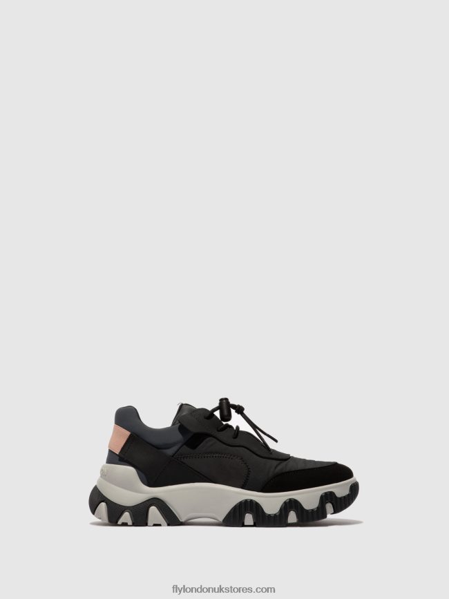 Elasticated Trainers FIAN634 Women Fly London 4V24RT772 MULTI BLACK