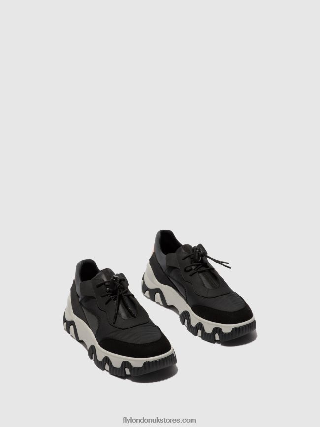 Elasticated Trainers FIAN634 Women Fly London 4V24RT772 MULTI BLACK