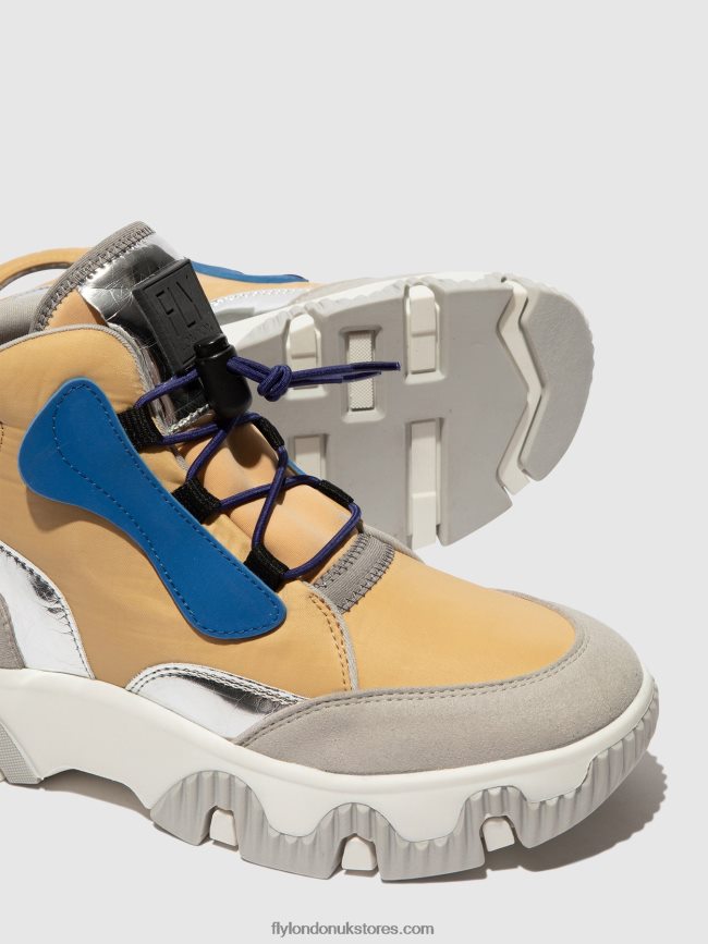 Hi-Top Trainers FENY633 Women Fly London 4V24RT747 PEACH