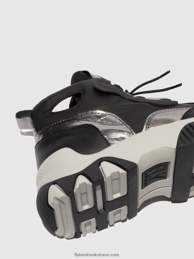Hi-Top Trainers FENY633 Women Fly London 4V24RT771 MULTI BLACK