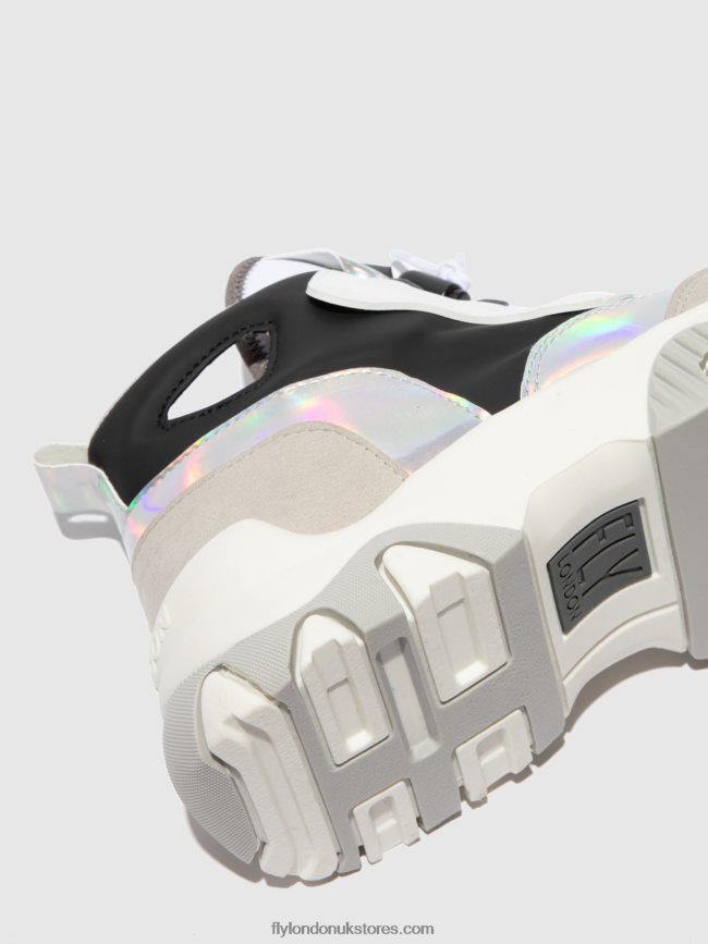 Hi-Top Trainers FENY633 Women Fly London 4V24RT775 MULTI OFFWHITE