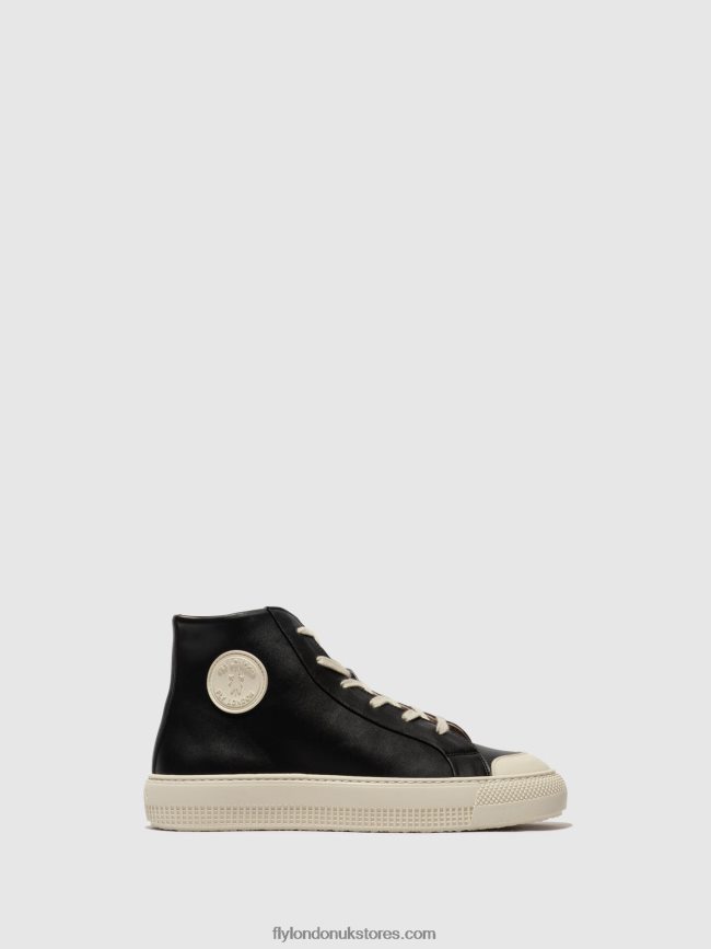 Hi-Top Trainers TOPY586 Women Fly London 4V24RT726 BLACK