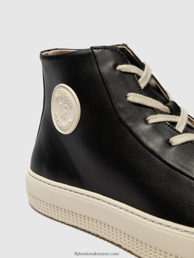 Hi-Top Trainers TOPY586 Women Fly London 4V24RT726 BLACK