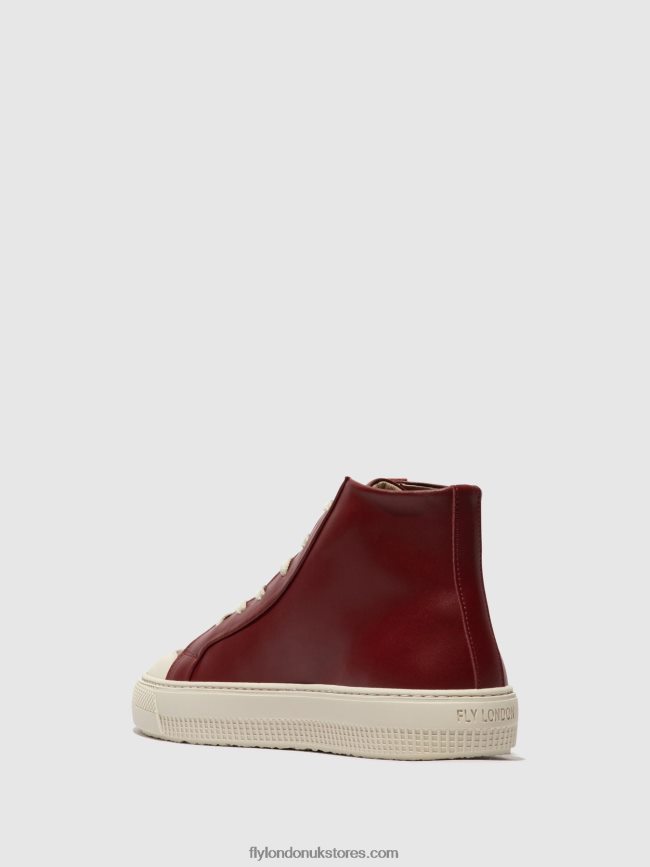 Hi-Top Trainers TOPY586 Women Fly London 4V24RT727 BORDEAUX