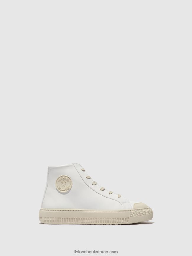 Hi-Top Trainers TOPY586 Women Fly London 4V24RT729 WHITE